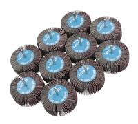 Roue à lamelles abrasives arbre du disque abrasif monté sur perceuse 80mm bande abrasive grain 80 Lot de 10 à473