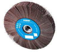Roue a lamelles en toile trou filete 115 x 20 mm m14 grain 80