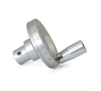 Roue à main de fraisage, échelle laser, volant rond en métal, manivelle rotative précision aluminium, roues poignée tour for machine, table coulissante manuelle, outil travail des métaux CNC(42x6mm)