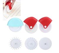 Roue à Pâtisserie, Découpe-pâte Pizza Pâtisserie Treillis Cutter Plastique Outil Pâtisserie Rouleau Roulettes à Pizza pour Gâteau Pain Décoration Faire Belles Croûtes à Tarte ou Pâtes à Ravioli