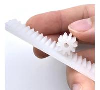 Roue à pignon 1 pièces 1 Module crémaillère avec 1M 10 dents engrenage droit 3mm D trou engrenage cylindrique 38 dents pliable en Nylon engrenage Transmission crémaillère Modèle de réduction