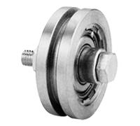 Roue à rainure carrée de 120 mm avec 1 roulement à billes
