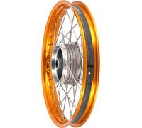 Roue à rayons 1,6 x 17" Jante en aluminium anodisé orange, rayons en acier inoxydable - Simson S53OR, S83OR