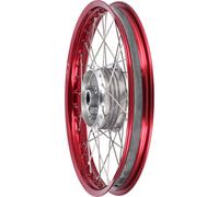 Roue à rayons 1,6 x 17" Jante en aluminium anodisé rouge, rayons en acier inoxydable - Simson S53OR, S83OR