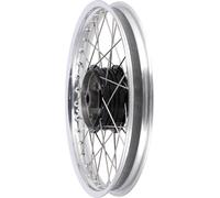 Roue à rayons 1,6 x 17" jante en aluminium poli, anodisée, moyeu noir, rayons en acier inoxydable - Simson S53OR, S83OR