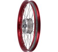 Roue à rayons 1,6 x 19" Jante en aluminium anodisé rouge, rayons en acier inoxydable - Simson S53OR, S83OR