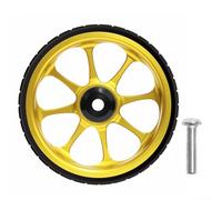 Roue à roulement large de 82 mm pour Brompton avec remorque de vélo pliable 3sixty offrant un roulement fluide et une construction en alliage d'aluminium (doré)