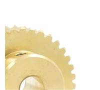 Roue à vis sans fin en laiton de 0,5 m, 25, 35, 60 dents, tige acier inoxydable, module, alésage 4/5/6 mm, engrenage for pièces industrielles(4MM*25)