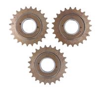 Roue à vitesse unique 24 dents, remplacement de la roue volante de vélo à filetage, roue en acier à haute résistance de 24 dents avec filetage interne de précision pour