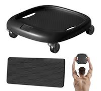 Roue AB - 12,99 rouleaux à rouleaux Roue ABS | Traineur de base compact avec pad à genoux 620g Conception durable pour la force d'entraînement à la maison Gym de fitness Exercice d'équipement pour