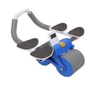 Roue Abdo À Retour Automatique | Roues Stabilisatrices Doubles, Compteur Digital | Freinage Intelligent Automatique | Pour Entraînement Abdos, Salle De Sport Domicile