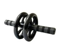 Roue Abdominale à Doubles Roues Robuste, Noir, 16 Pouces Noir 2 Roues, 16 Pouces