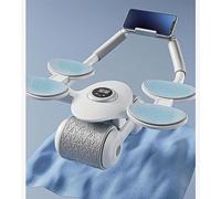 Roue Abdominale À Rebond Automatique avec Support de Coude et Minuterie, Roulette Abdominaux Antidérapant, Roue à Roulettes Plank ab pour Core Trainer, Roulette pour Abdominaux avec Tapis (Q)