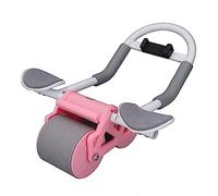 Roue Abdominale à Rebond Automatique, Rouleau Abdominal avec Support de Coude, équipement D'entraînement pour Abdominaux avec Support pour équipement de Fitness à Domicile (Rose)