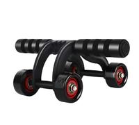 Roue abdominale Ab Roller, 4 roues rebond abdominales muet antidérapant Ab Roller, épaissir les muscles avec poignée en mousse,