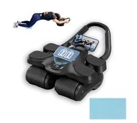 Roue Abdominale, Abdos Musculation Appareil Avec Minuterie Conception Silencieuse Équilibre À Quatre Roues, Roue Abdominale À Rebond Automatique Pour Fitness Pour Adultes Et Enfants.