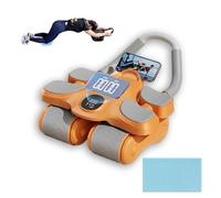 Roue Abdominale, Abdos Musculation Appareil Avec Minuterie Conception Silencieuse Équilibre À Quatre Roues, Roue Abdominale À Rebond Automatique Pour Fitness Pour Adultes Et Enfants. (orange)