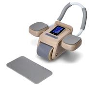 Roue abdominale automatique avec écran LCD et chargeur HMS KA08 Marron 27x45x38 cm