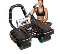 Roue Abdominale Convertible, Ab Roller Wheel, Roue Abdominale À RebondAutomatique Avec Support Du Coude, D'entraînement Abdominal, Roues De Fitness Pour Musculation Sport Maison Materiel