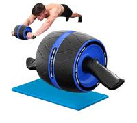Roue abdominale - Entraînement à double roue à rouleaux abdominaux | Outil d'entraînement pour débutants avec genouillère de gym à domicile Roller à rouleaux Abdomen offre des performances à