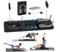 Roue Abdominale Planche avec Rebond Automatique, Roulette Abdominaux Domicile équipement d'entraînement Abdo Roller Wheel Trainer Machine d'exercice Abdominale(Noir)