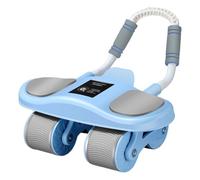 Roue abdominale pour homme - Roue abdominale avec bande élastique - Machine d'entraînement avec soutien du coude, équipement et accessoires de salle de sport à la maison pour hommes et femmes
