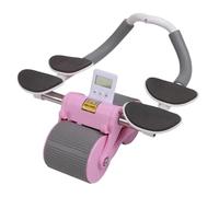 Roue abdominale - Roue abdominale automatique - Rebound AB - Appareil de fitness avec minuterie - Outil d'entraînement portable pour poitrine, bras, épaules