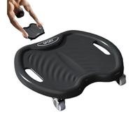 Roue abdominale - Roue abdominale pour exercices abdominaux | Roue d'exercice abdominale avec quatre roues silencieuses Poignée incurvée Roue de défilement 360° Rouleau ABS pour Gym Sports | Rouleau