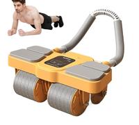 Roue abdominale - Roue de automatique - Outil de base avec soutien du coude - Entraîneur d'appartement - Force de fitness - Appareil d'entraînement abdominal portable - Unisexe - Entraînement