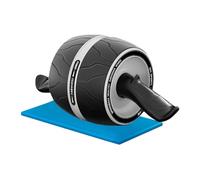 Roue Abdominale | Rouleau Abdominal pour Entraînement Double Roue,Équipement de Musculation Adapté aux Débutants Antidérapant pour Hommes, Femmes, Adolescents, Adultes et Passionnés de Sport