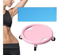 Roue abdominale - Rouleau d'exercice rotatif à 360 degrés | Équipement d'entraînement abdominal avec tapis de genou | Curseur d'entraînement de base pour homme et femme | Équipement de fitness à