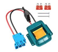 Roue adaptateur d'alimentation pour batterie Makita 18 V LXT avec connecteur de faisceau de fils et porte-fusible compatible avec Peg-Perego 12 V pour roue adaptateur d'alimentation pour enfants, fil
