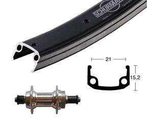 ROUE ARR.26x1.75 WINORA SCHÜRMANN 36 TR.BLO.RAPIDE 135 NR/AR - 2144025600 -