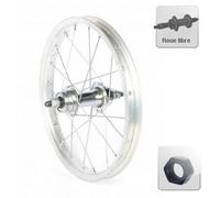 Roue arrière 14 pouces à roue libre pour vélo enfant ( Argent / 14" (0-21mm) | Filetage roue libre )