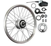 Roue arrière 20 Pouces avec Jante Creuse/Shimano Nexus Inter-8 (Roue Libre) - Argent