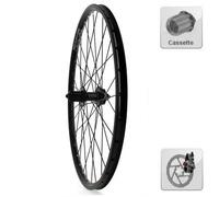 Roue arrière 26 pouces VTT frein à disque cassette ( Noir / 26" (559-19mm) | Shimano Hyperglide 9/10/11 V - SRAM 9/10/11 V )