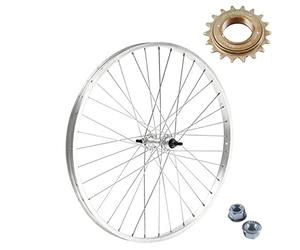 Roue arrière 26 x 1. 3/8 + PIGNON 18 dents 1 V BIKE OLANDE ÉPOCA Roue Velo 26 Pouces Crantée | ALUMINIUM / ACIER