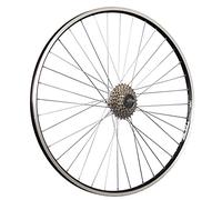 Roue arrière 28 Pouces avec Jante Double paroi Zac19, œillets et Roue Libre 7 Vitesses - Noire
