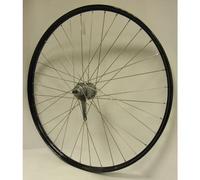 Roue arrière 28 x 1 5/8 x 1 3/8 Course de frein en trèfle en aluminium 36g noir