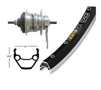 Roue Arrière 28x1, 75 Shimano Nexus 7vel Démission Noir 2146564100 Ridewil