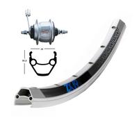 Roue arrière 36 trous frein à rétropédalage 26x1.75 WINORA ZX 19 compatible avec