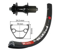 Xlc Dt Swiss 466d Evo 27.5´´ 6b Disc Mtb Rear Wheel Noir 12 x 142 mm / Shimano/Sram HG Black