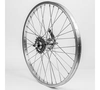 Roue arrière à rétropédalage pour vélo 20 pouces ( Argent / 20" (406-19mm) )