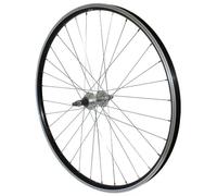 P2R Roue arrière alu double paroi – moyeu alu, roue libre, axe plein – Noir