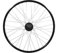 Roue arrière alu double paroi moyeu rayons inox P2R Er20 Nexus 7V Disc Centerlock 36 (Sg-C3001-7D) Noir 700x35 mm