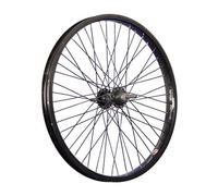 Roue arrière BMX 20 Pouces, Jante Aluminium renforcée, Noire, axe Plein 48 Trous