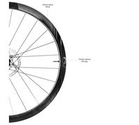 Roue Arriere Carbone RS4 DB TUBELESS, 38MM, Finition POB, Shimano