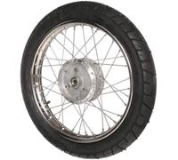 Roue arrière complète, 1,6x16" Jante en acier inoxydable + Rayons en acier inoxydable + Pneu Heidenau K55