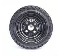 Roue arrière creuse solide 3,50-6, moyeu en caoutchouc et acier au carbone pour scooters électriques, roue arrière de rechange noire