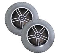 Roue Arrière de Fauteuil Roulant Électrique de 12 Pouces, Pneu Pneumatique Antidérapant, Accessoires de Fauteuil Roulant Remplaçables(Gray)